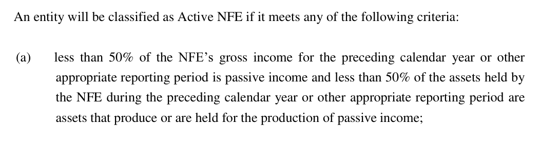 Under this test, both passive income and assets producing, or held to produce, passive income must be below 50% for the relevant period.